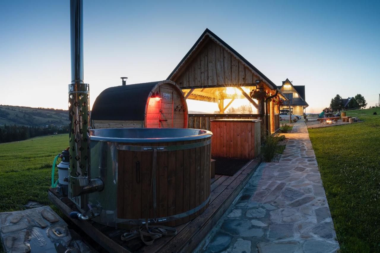 Witowianskie Domki Z Kominkiem, Jacuzzi I Sauna Dzianisz Dış mekan fotoğraf