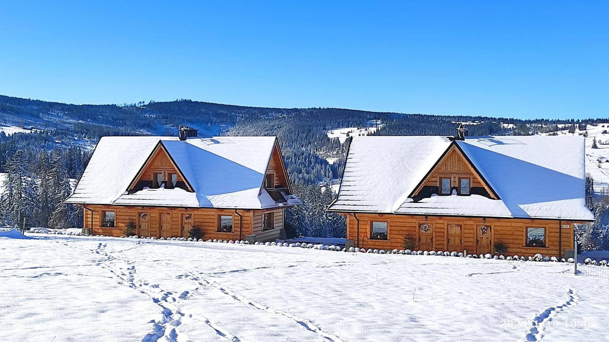 Witowianskie Domki Z Kominkiem, Jacuzzi I Sauna Dzianisz Dış mekan fotoğraf