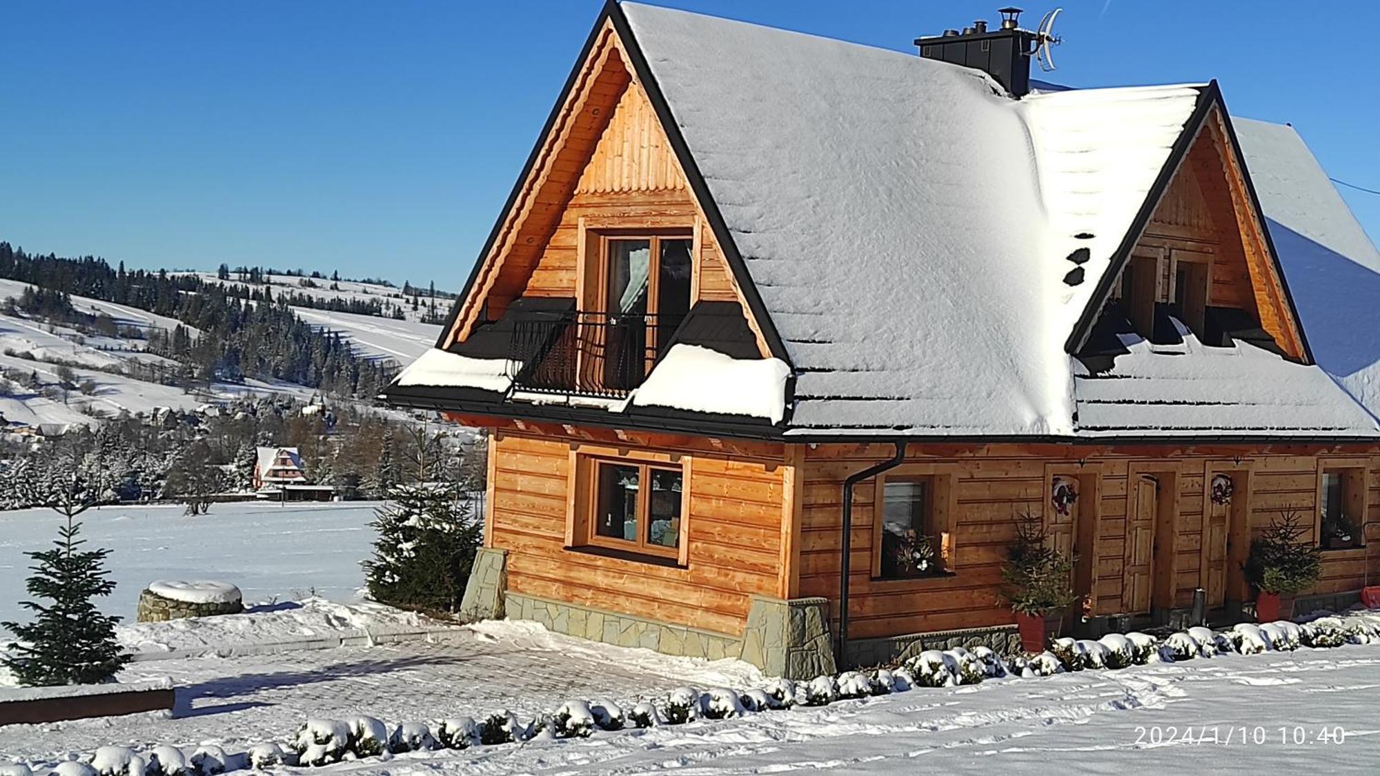 Witowianskie Domki Z Kominkiem, Jacuzzi I Sauna Dzianisz Dış mekan fotoğraf