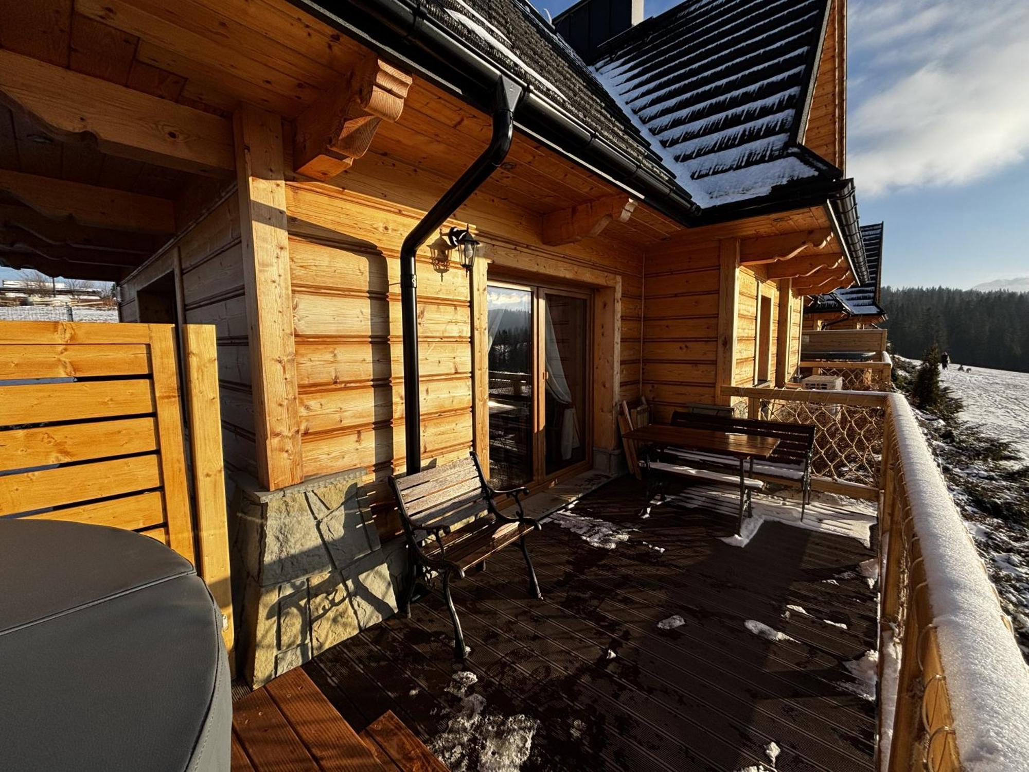 Witowianskie Domki Z Kominkiem, Jacuzzi I Sauna Dzianisz Dış mekan fotoğraf