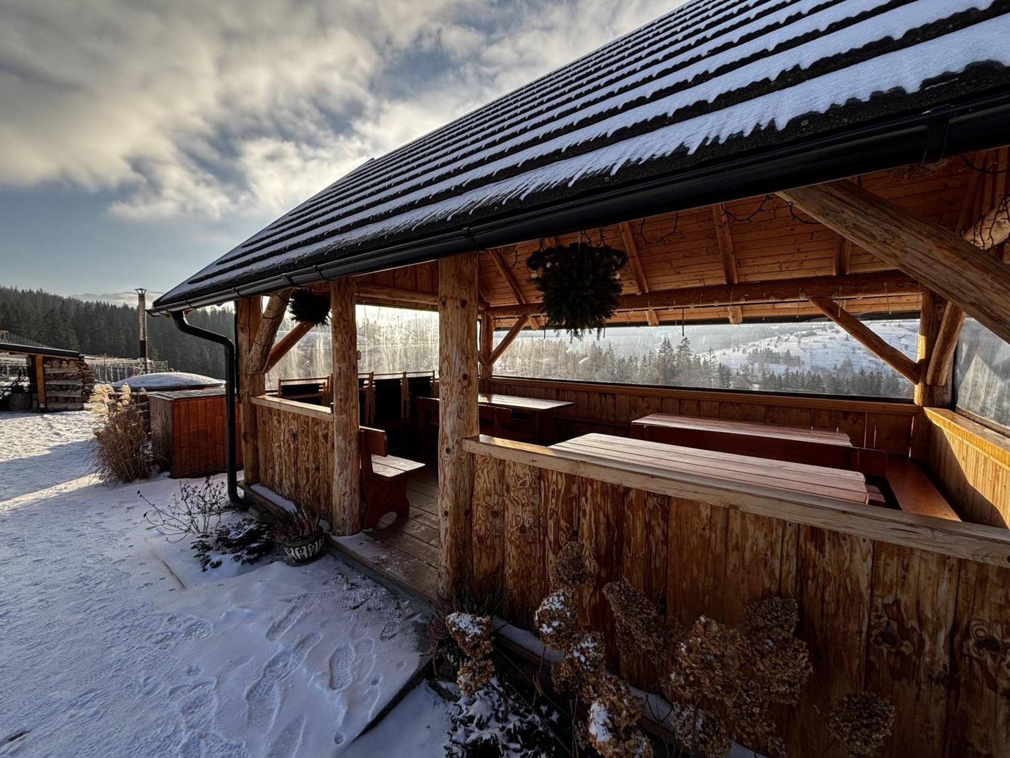 Witowianskie Domki Z Kominkiem, Jacuzzi I Sauna Dzianisz Dış mekan fotoğraf